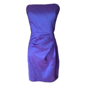 Calvin Klein Duochrome Strapless Sheath Dress